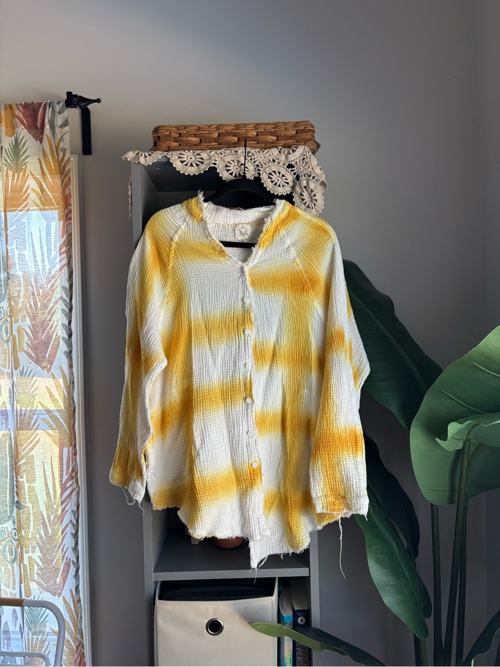 fantastic fawn muslin button down